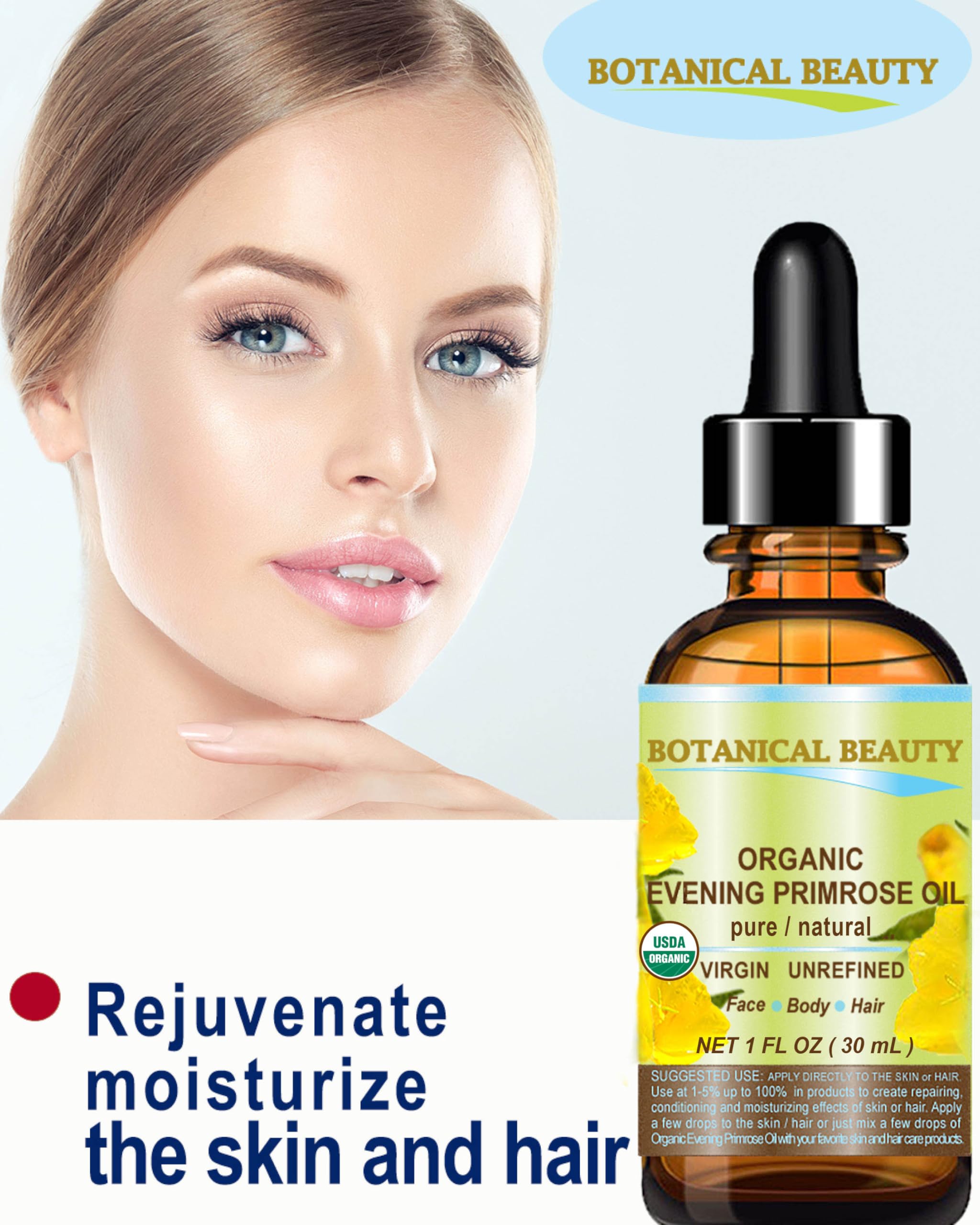 Botanical Beauty oil added to hair care for shine and manageability