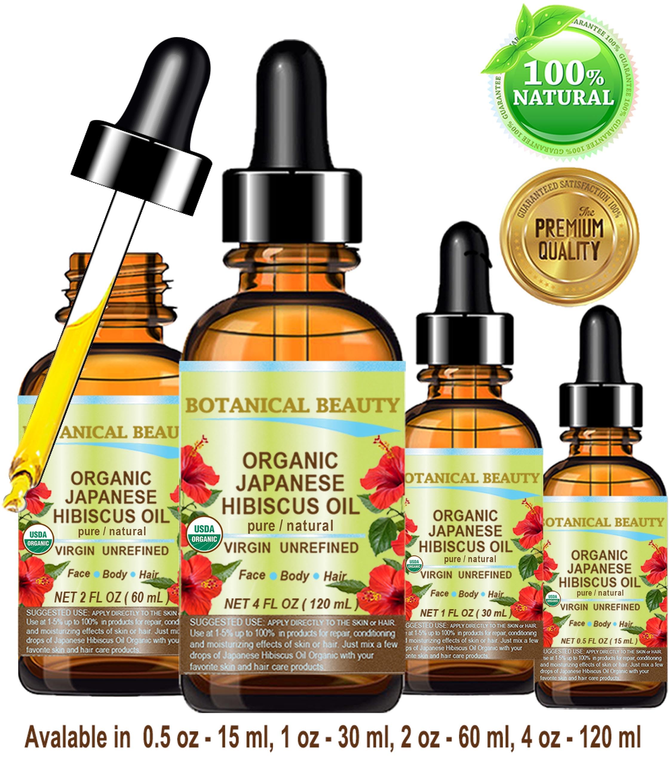 Botanical Beauty Hibiscus Oil massage; ideal as a light body oil.