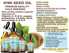 Botanical Beauty Kiwi Seed Oil nail care scene highlights shine and nourishment