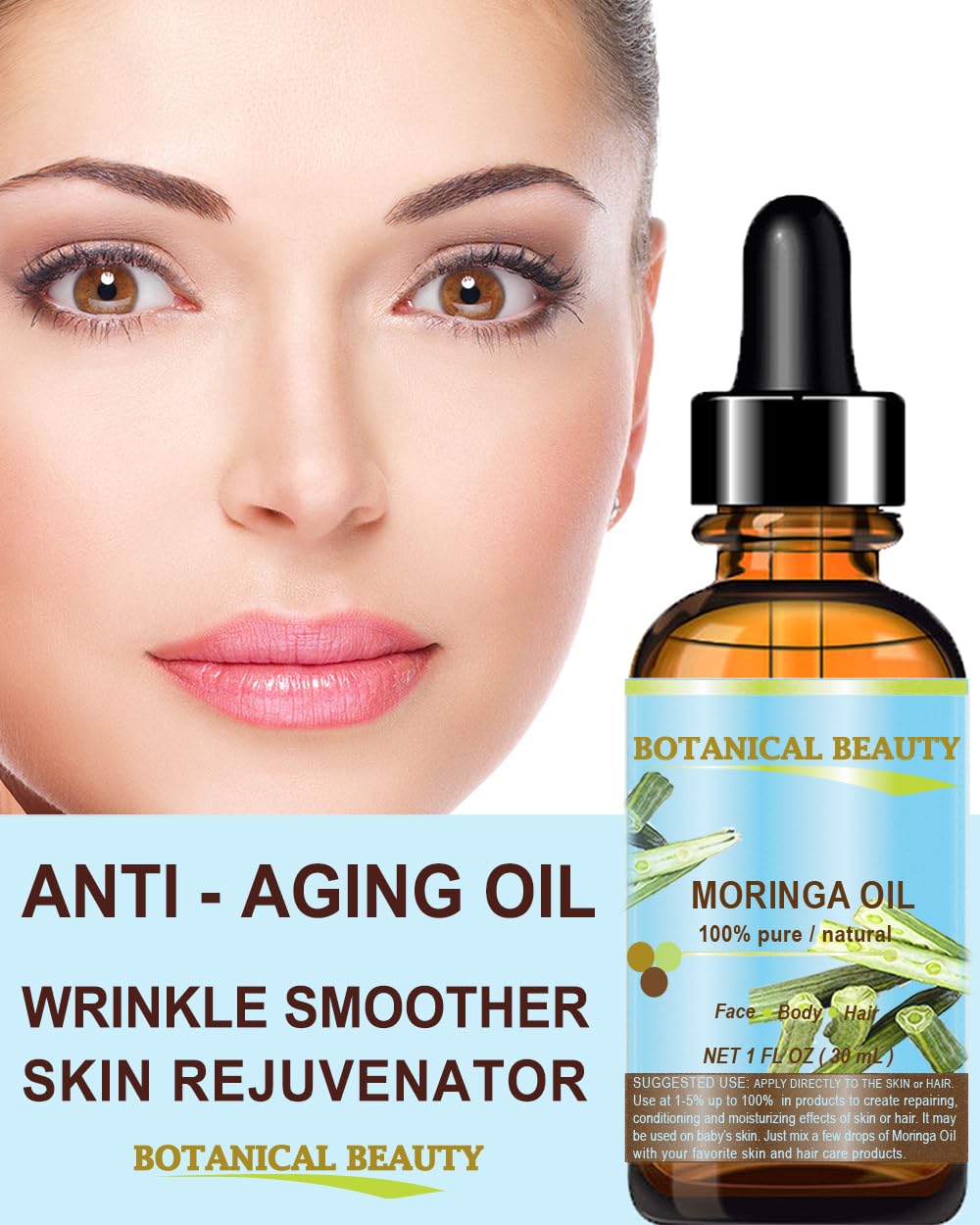 Botanical Beauty Moringa Oil nails and cuticles stay strong and healthy.