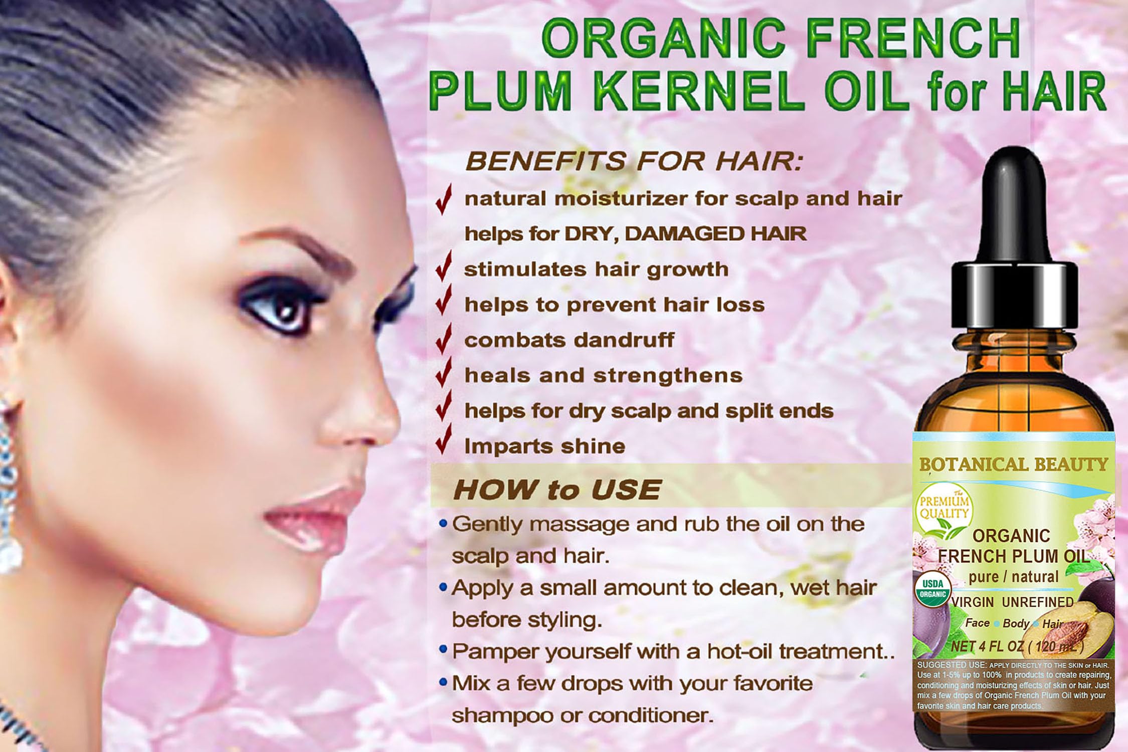 Botanical Beauty Plum Oil ingredients highlight GLA and vitamin E benefits