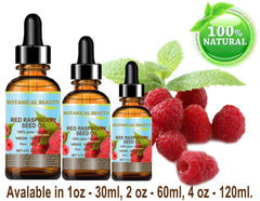 Botanical Beauty Red Raspberry Seed Oil packaging highlights freshness and shelf life
