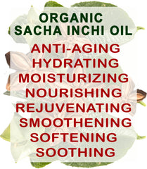 Botanical Beauty Sacha Inchi oil label closeup emphasizes purity.