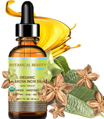 Botanical Beauty Sacha Inchi oil texture displaying light, fast-absorbing hydration.