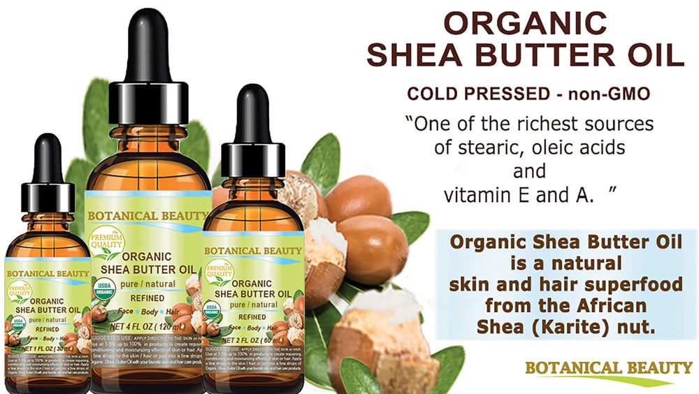 Botanical Beauty Shea Butter Oil lip care application.