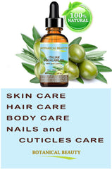 Botanical Beauty Squalane dropper pouring oil for versatile skincare.