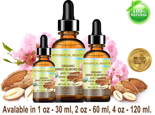 Botanical Beauty Sweet Almond Oil pour shows fast absorption for skin