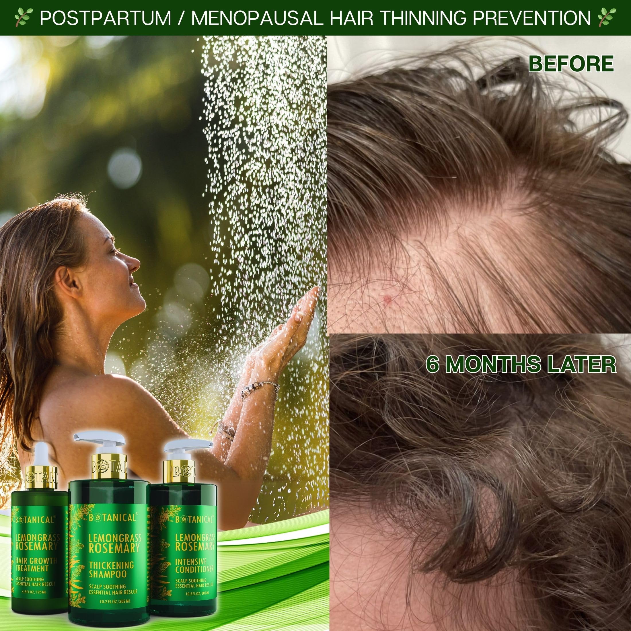 Botanical Hair Growth Lab lemongrass essence visual highlighting scalp comfort