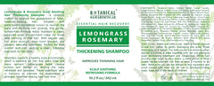 California-made BOTANICAL HAIR GROWTH LAB shampoo packaging in view.