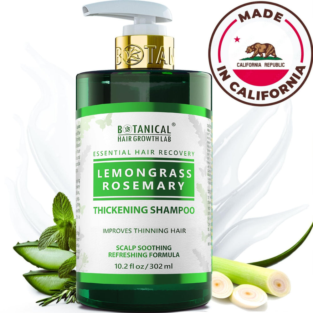 Paraben-free label emphasizes gentle, color-safe formula from BOTANICAL HAIR GROWTH LAB.