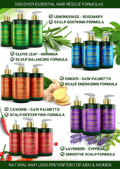 Botanical Hair Growth Lab lavender conditioner post-wash shine on healthy-looking hair.