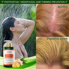 botanical hair growth lab packaging front shot showcasing product branding.