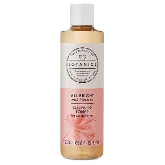 Botanics All Bright Cleansing Toner bottle pour to prep skin for moisturizer