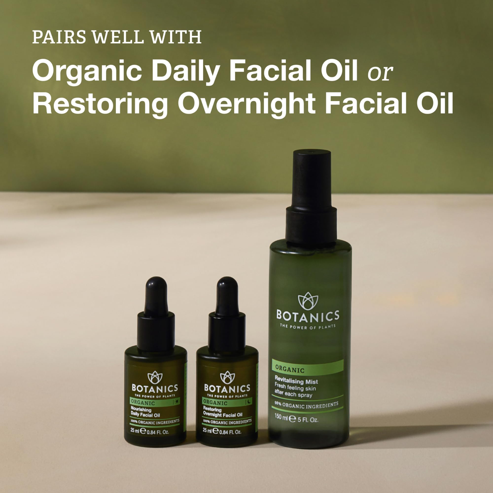 Botanics Hydrating Face Mist label-organic communicates vegan cruelty-free formulation.