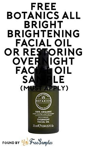 Nighttime skincare routine scene with Botanics overnight oil in use