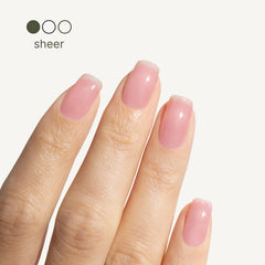 Botanist Nails The Remedy rose nails-before-after shows improved appearance