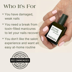 Botanist The Remedy cherry blossom swatch highlights natural color.
