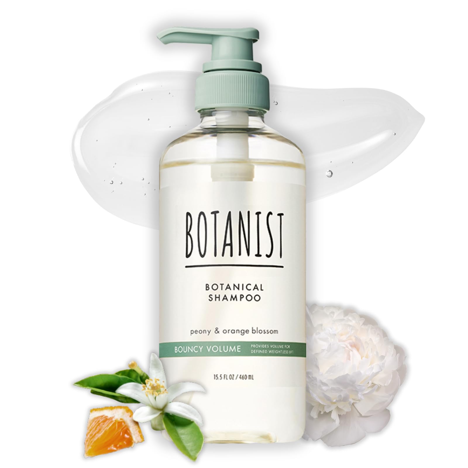 Botanist Organic Shampoo bottle with Peony and Orange Blossom for refreshed scalp