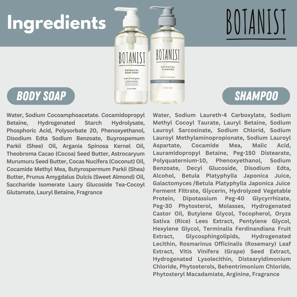 Botanist pump bottle in shower setting for easy use.