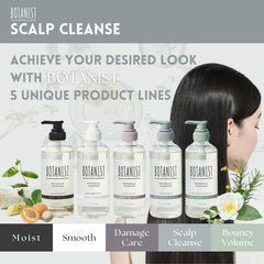 Botanist Free-from sulfate and parabens branding on packaging.