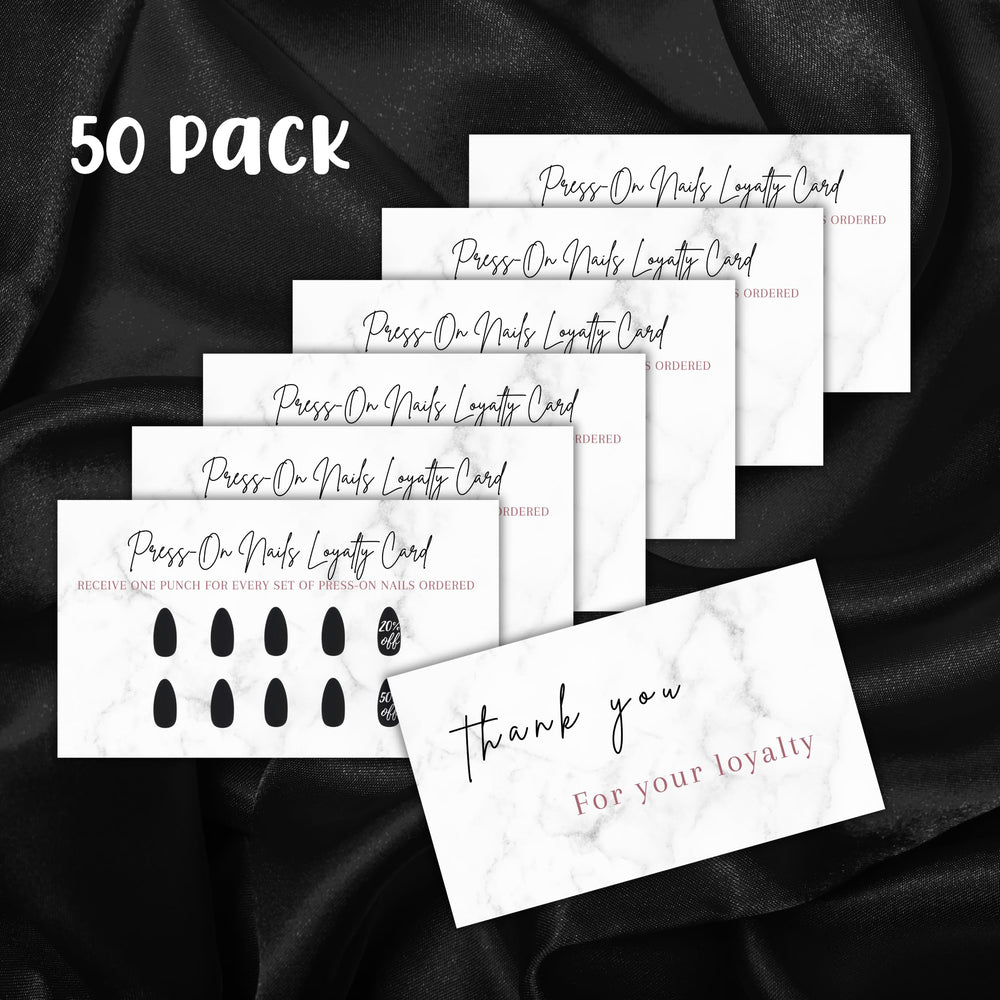 Boutique Marketing LLC marble design branding card adds stylish touch to kits