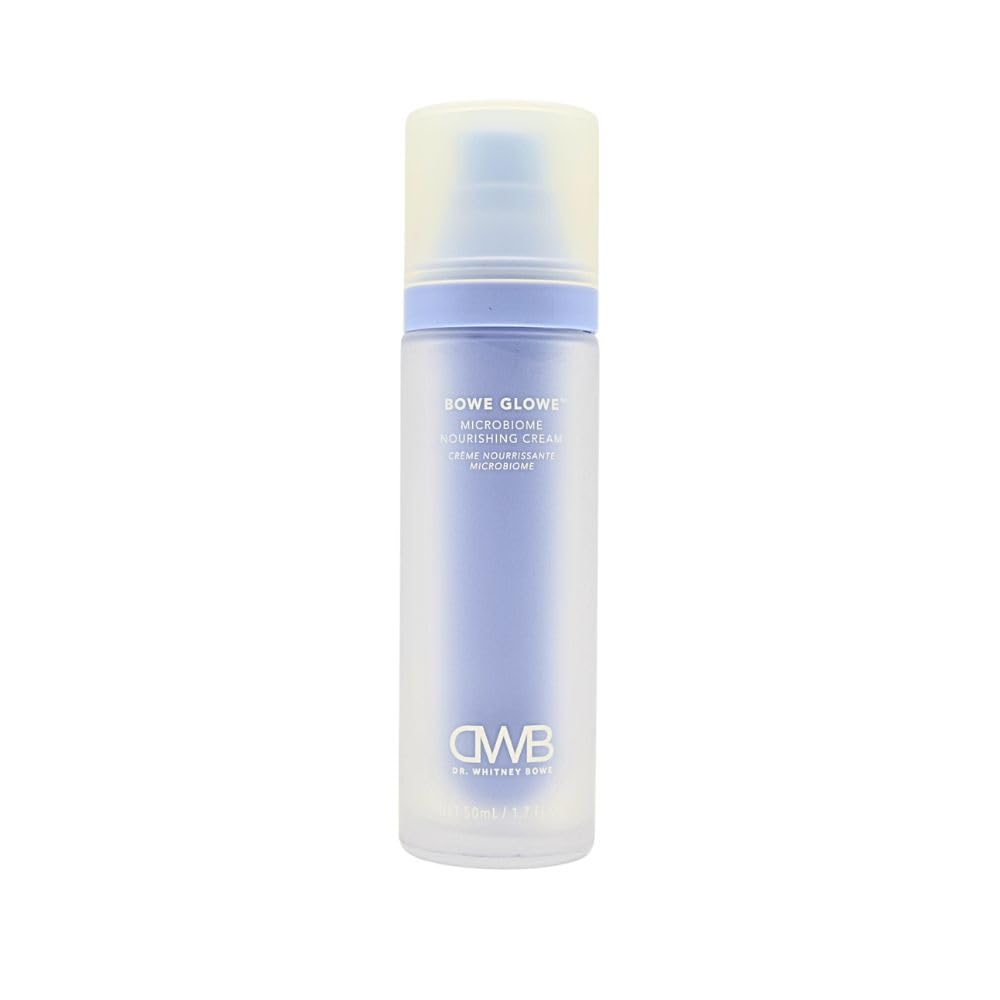 Bowe Glowe Cream bottle close-up for daily hydration and barrier support.