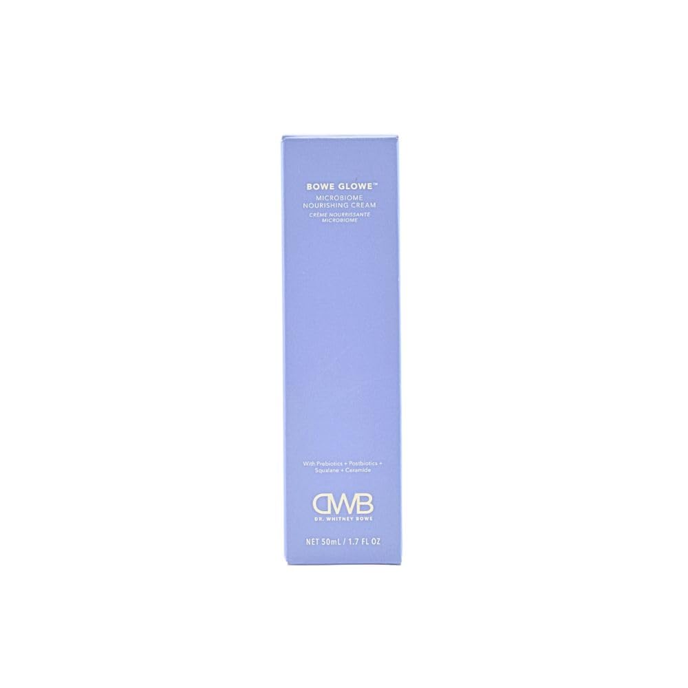 Bowe Glowe Cream in hand showing smooth texture for nourishment.