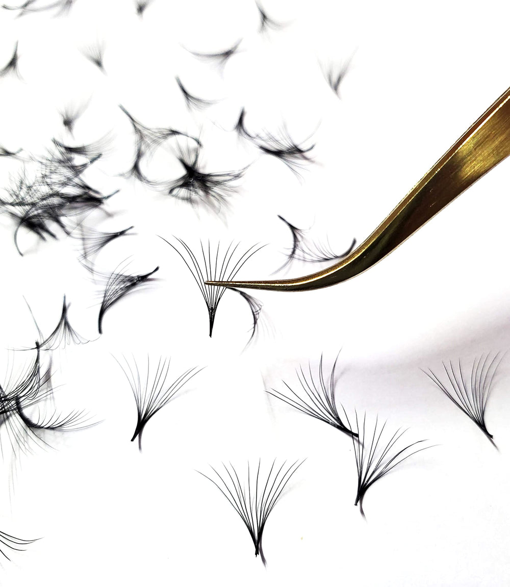 1000-count box of premium premade fans for high-volume lash artistry
