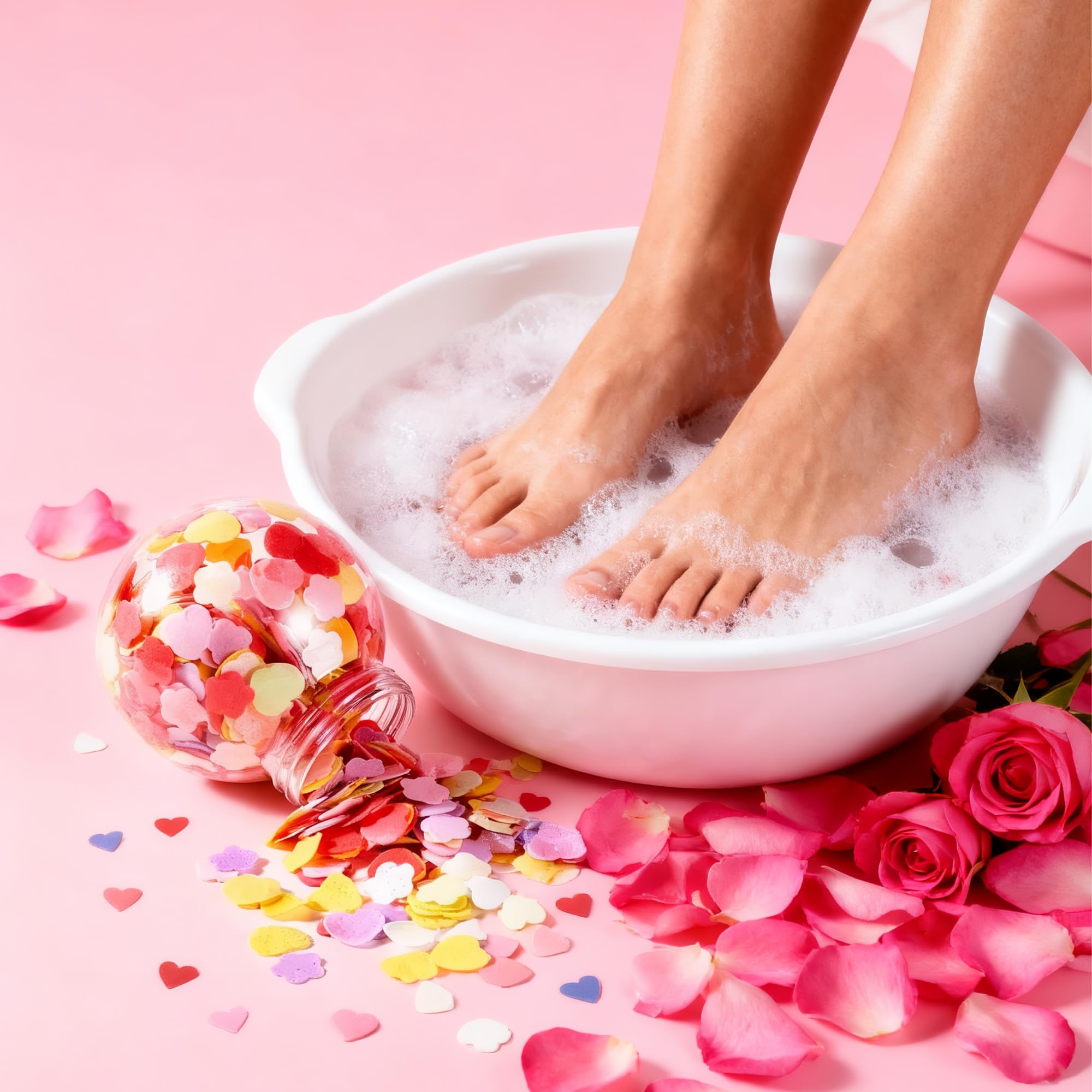 BPRETTIER foot soak setup helps easy feet cleansing and relaxation.