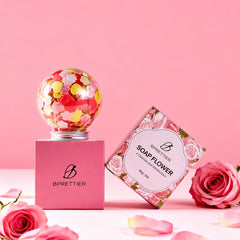 BPRETTIER gift box soap flowers ready for gifting and spa nights.