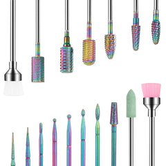 BQAN nail drill bits 17-piece set for versatile reshaping and finishing nails