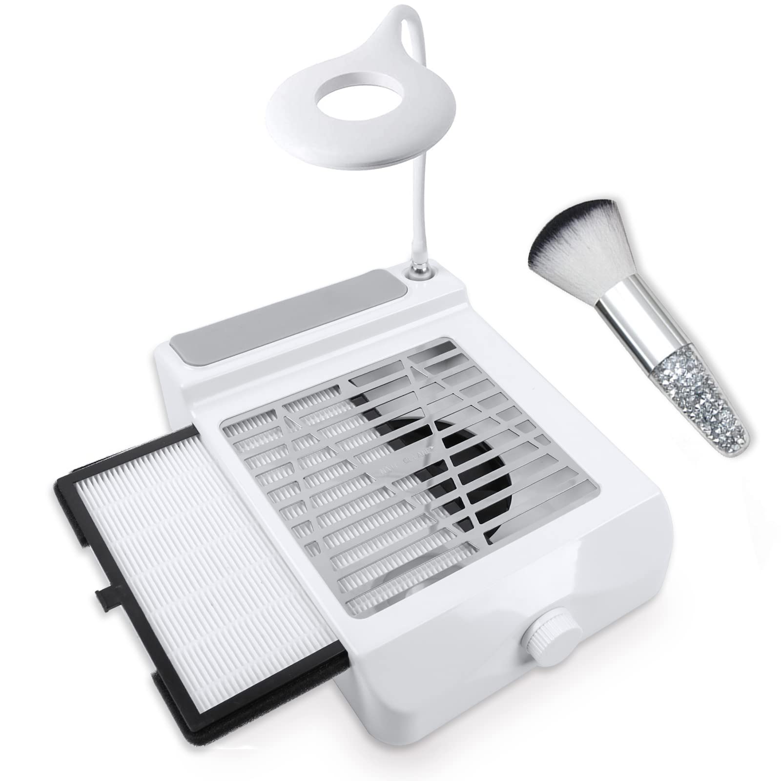 BQAN nail dust collector 60w demonstrates strong suction for a cleaner workspace.