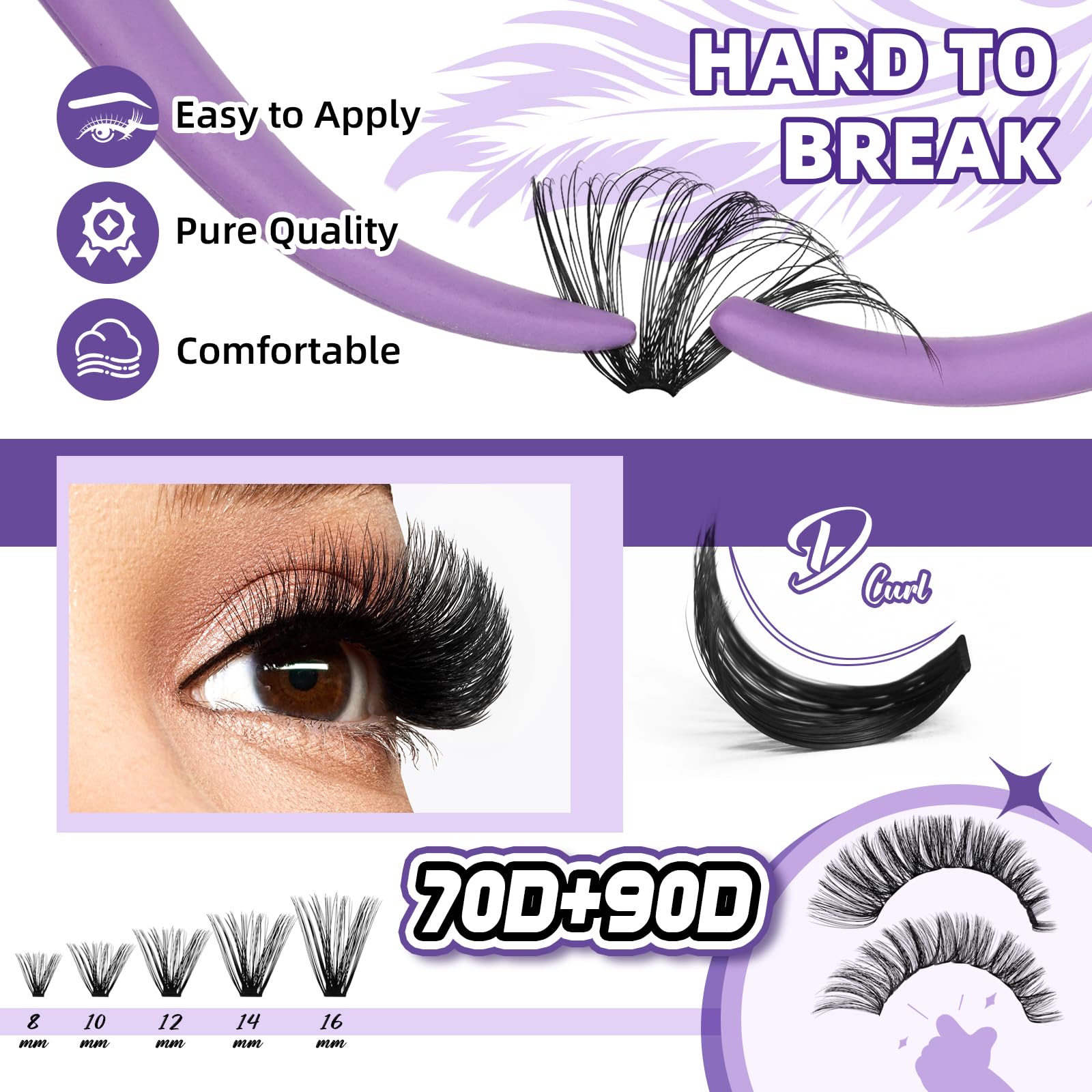 B&Qaugen 10-18mm lengths create layered eye-opening looks