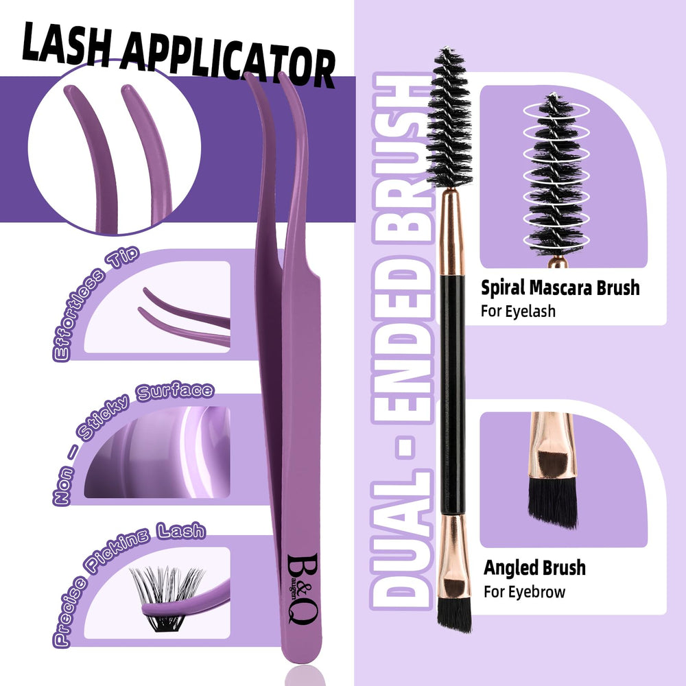 B&Qaugen Double-ended Lash Brush blends and separates