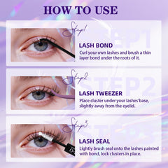 B&Qaugen lash brush helps separate and blend clusters for a polished finish.