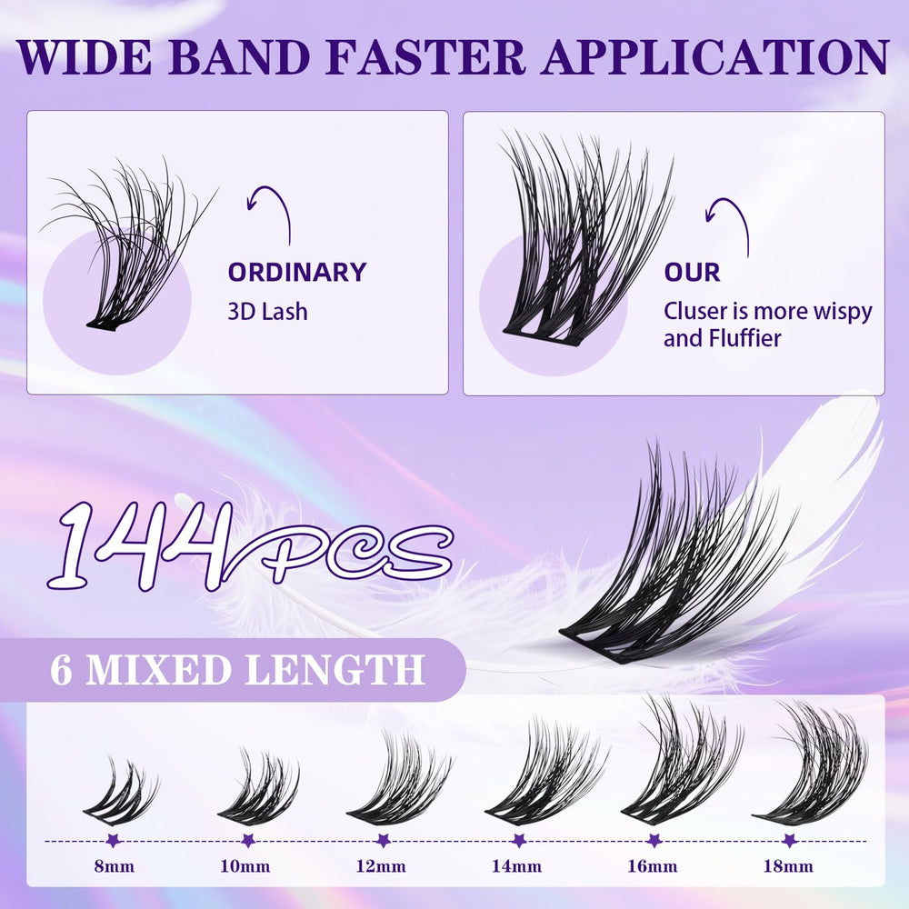 B&Qaugen Feath5D clusters provide featherlight softness for all day wear.