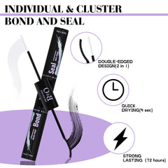 BQaugen lash clusters kit natural-look option blends with real lashes.