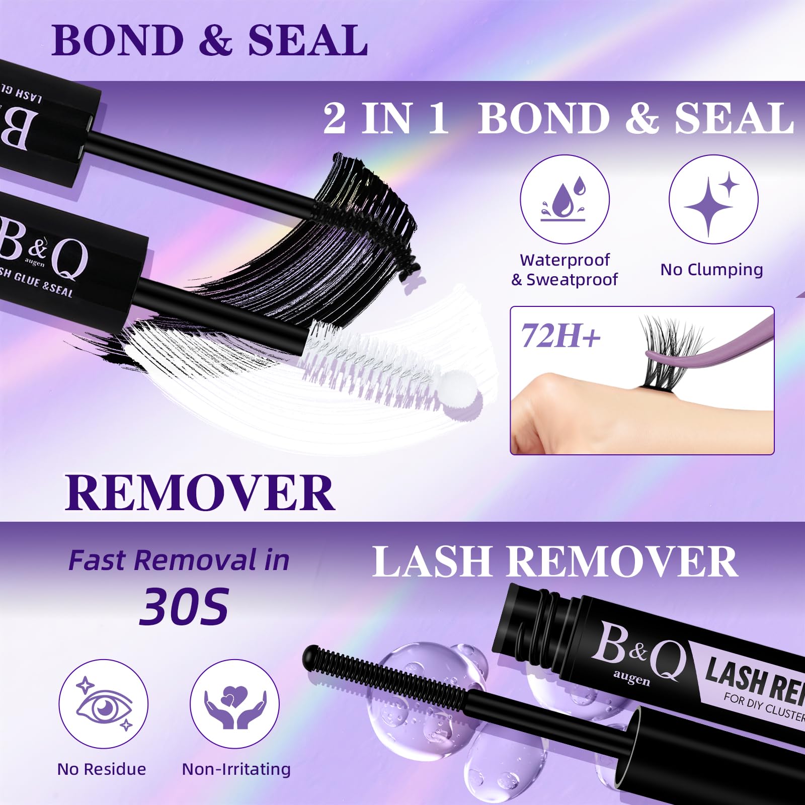 B&Qaugen mixed-length clusters (8-18mm) for versatile styling.