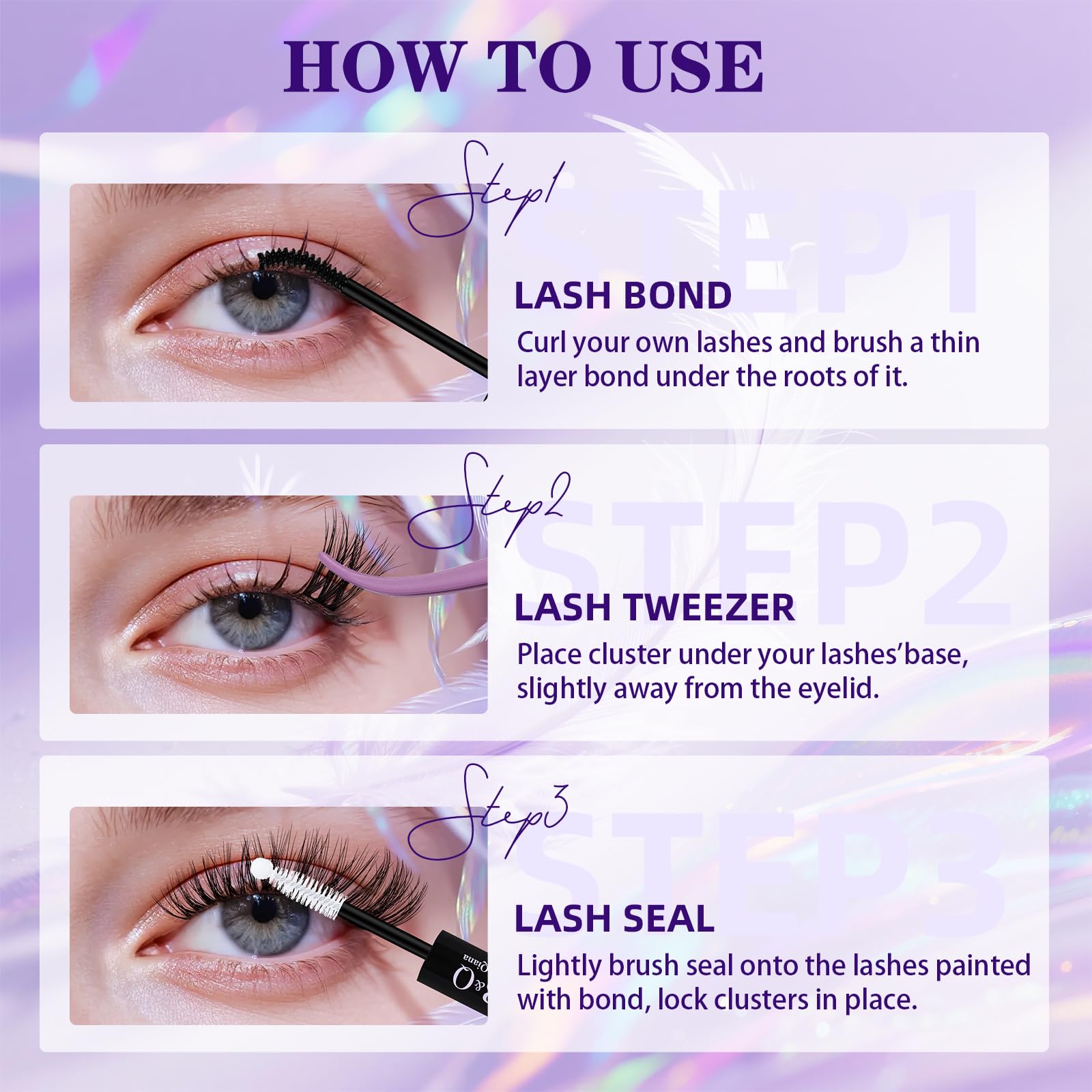 B&Qaugen lash kit includes glue, remover, tweezer, and brush.