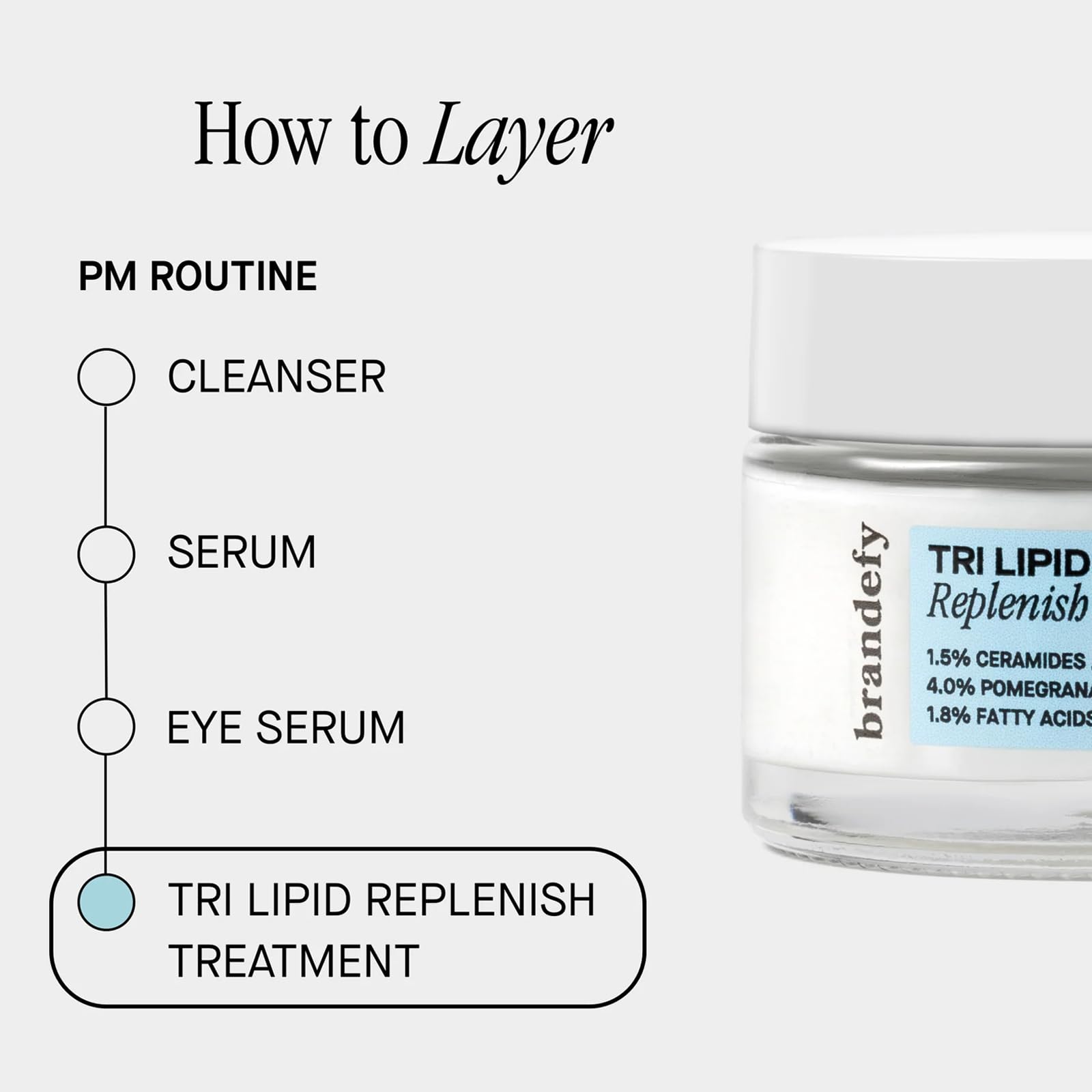 Brandefy Skin barrier closeup emphasizes resilience and plump appearance.