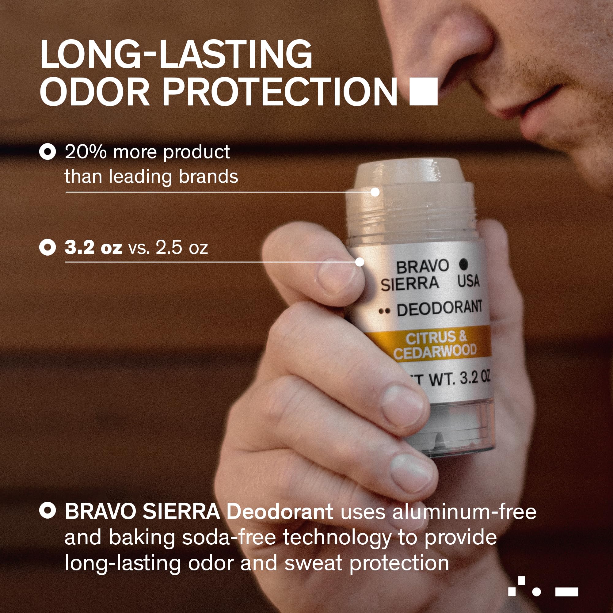 Bravo Sierra Citrus Cedarwood scent image highlighting refreshing daily wear