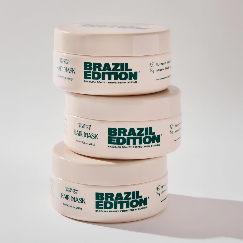 Tropical Brazilian scent enhances routine during BRAZIL EDITION application.