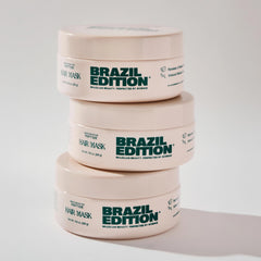 Tropical Brazilian scent enhances routine during BRAZIL EDITION application.