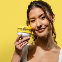 Brazilian Body Butter Cream 3-Pack cupuaçu swirl highlights nourishing ingredients.