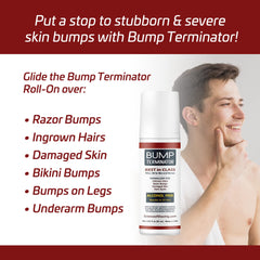 BREEJ Bump Terminator application in bikini area for irritation relief.