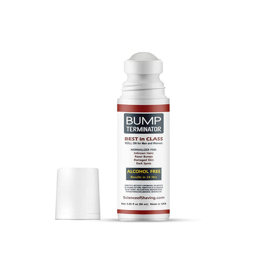 BREEJ Bump Terminator roll-on front view for smoother skin and ingrown bump prevention.