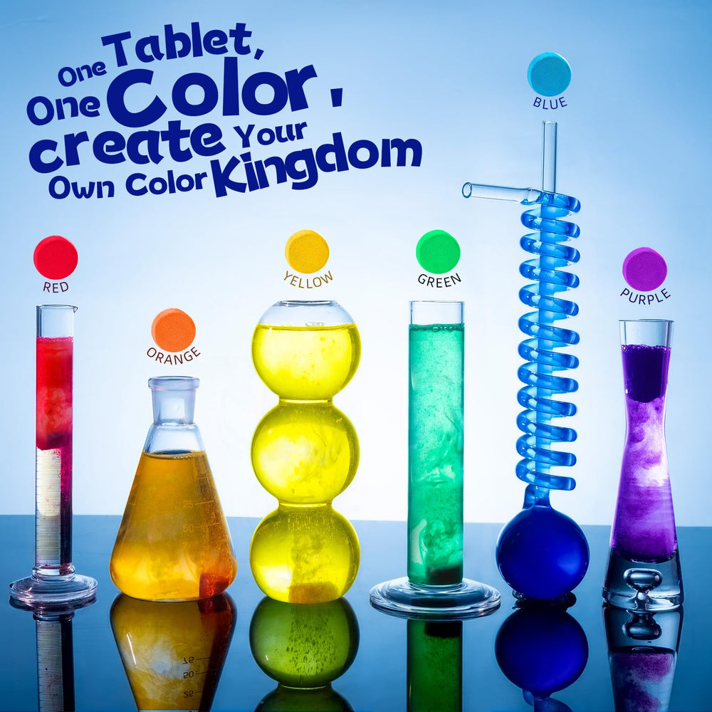 BreezeDream's six vibrant colors dissolving smoothly in water for engaging bath time