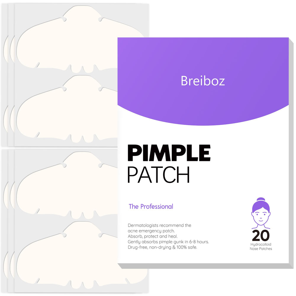 Breiboz XL nose patch close-up showing strong adhesion for day-long wear