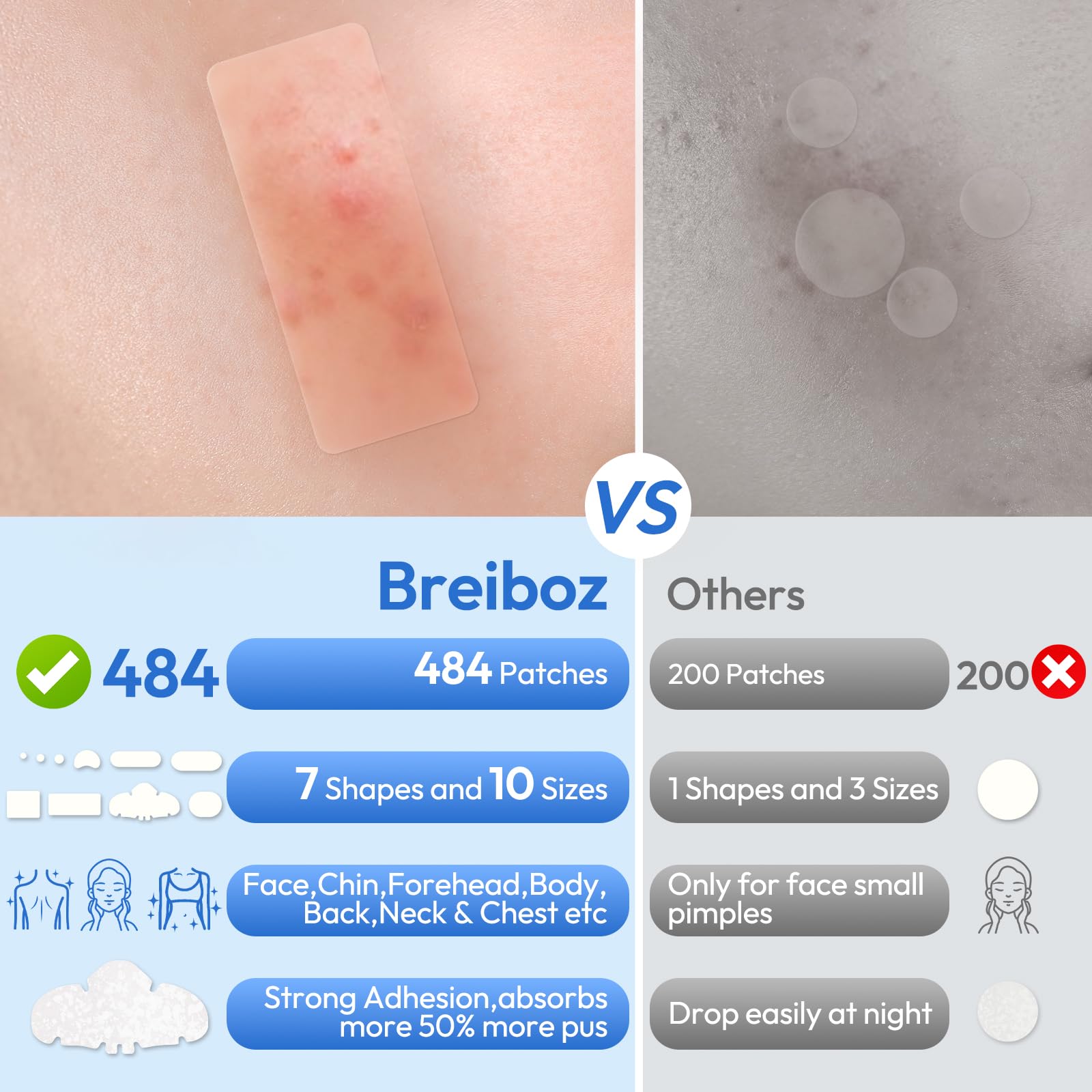 Breiboz tea tree oil patches calm skin and support cleansing.
