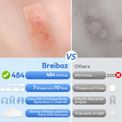 Breiboz tea tree oil patches calm skin and support cleansing.